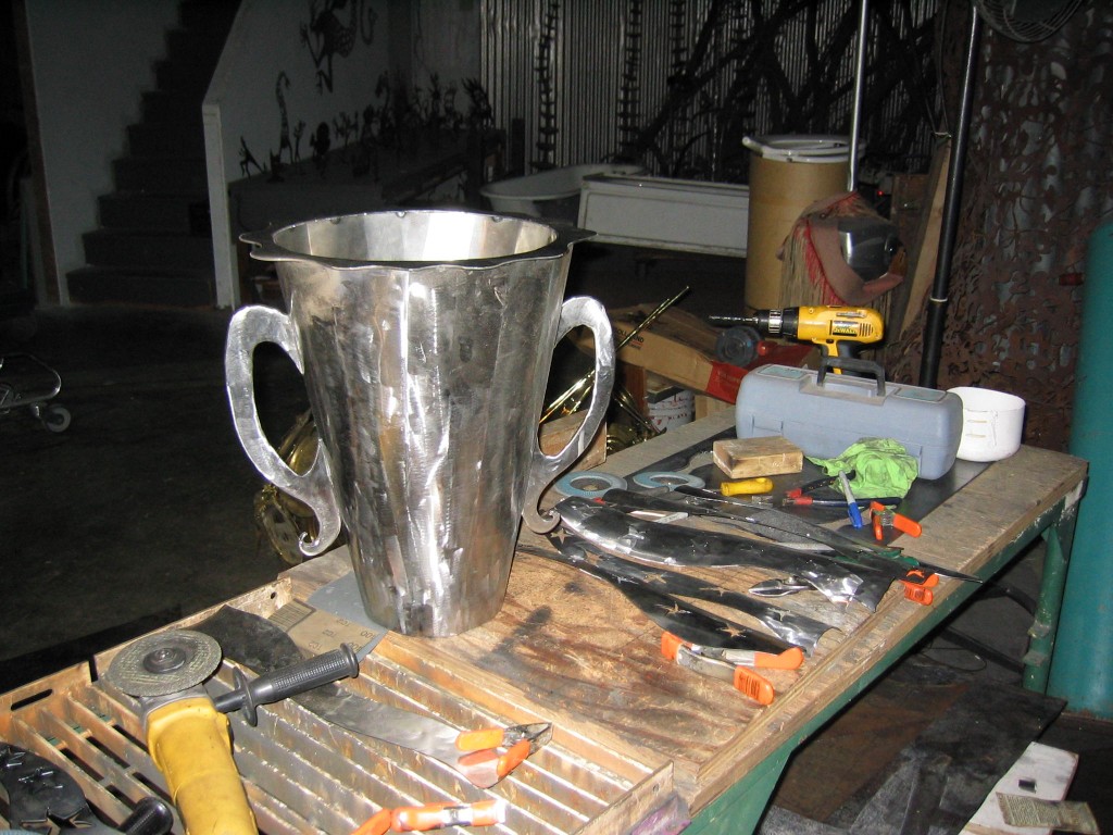 Trophy in process
